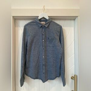 Original Penguin Heritage Slim Fit Shirt in Gray Blue
